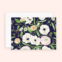 Load image into Gallery viewer, Mini Card - Panda Anemones Florals Card