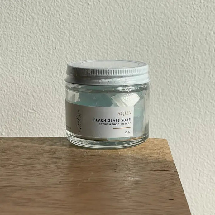 Aqua Beach Glass Mini Soap - Sealuxe