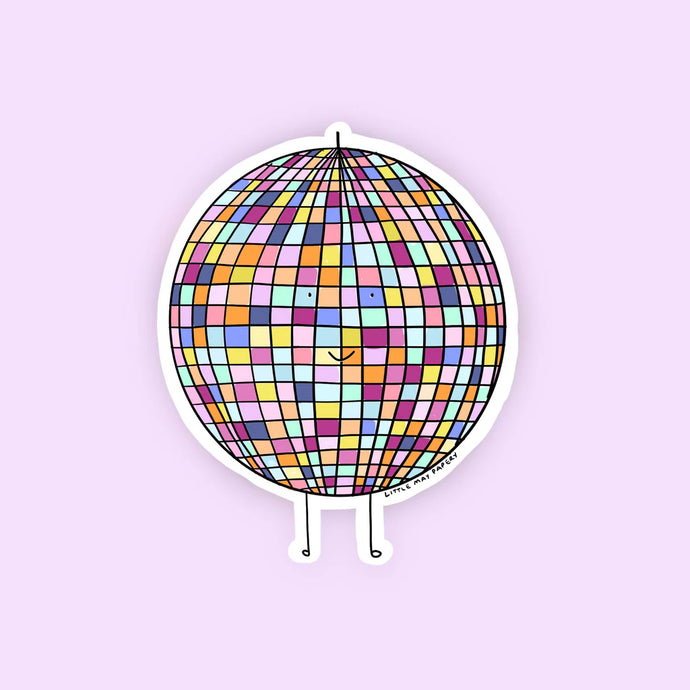 Mirrorball Vinyl Sticker - Little May Papery