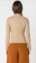 Load image into Gallery viewer, Ribbed Mockneck Top - Warm Beige