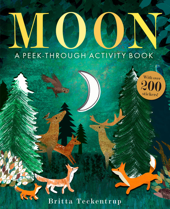 Moon: A Peek-Through Activity Book: With over 200 stickers