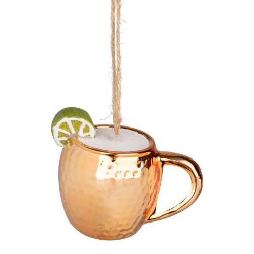 Glass Moscow mule Glass Ornaments