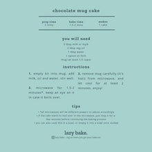 Load image into Gallery viewer, Chocolate Mug Cake - Lazy Bake