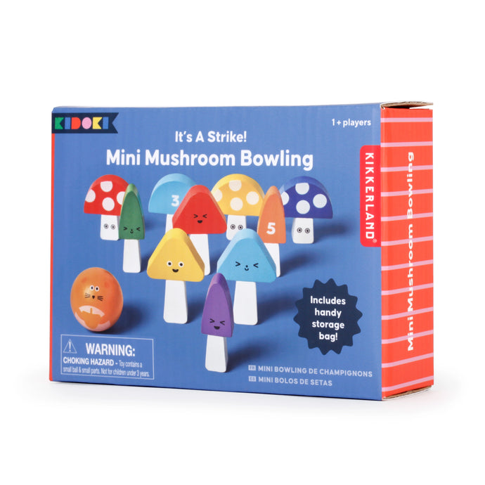 Kids Mini Mushroom Bowling - Kikkerland