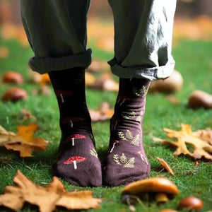 Women's Mushroom Forest Socks - Friday Sock Co.