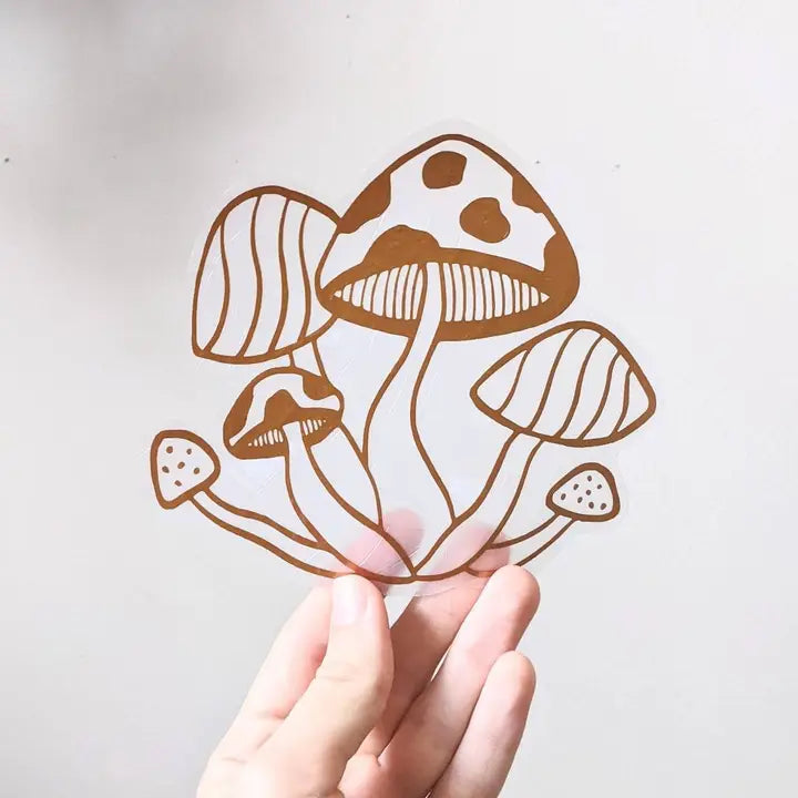 Mushroom Cluster Suncatcher - Prismatic Kitty