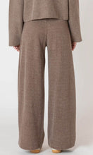 Load image into Gallery viewer, Wide Leg Ribbed Pants - Mocha Heather
