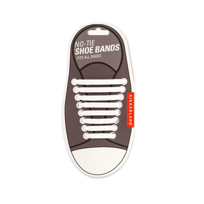 No Tie Shoe Bands White - Kikkerland