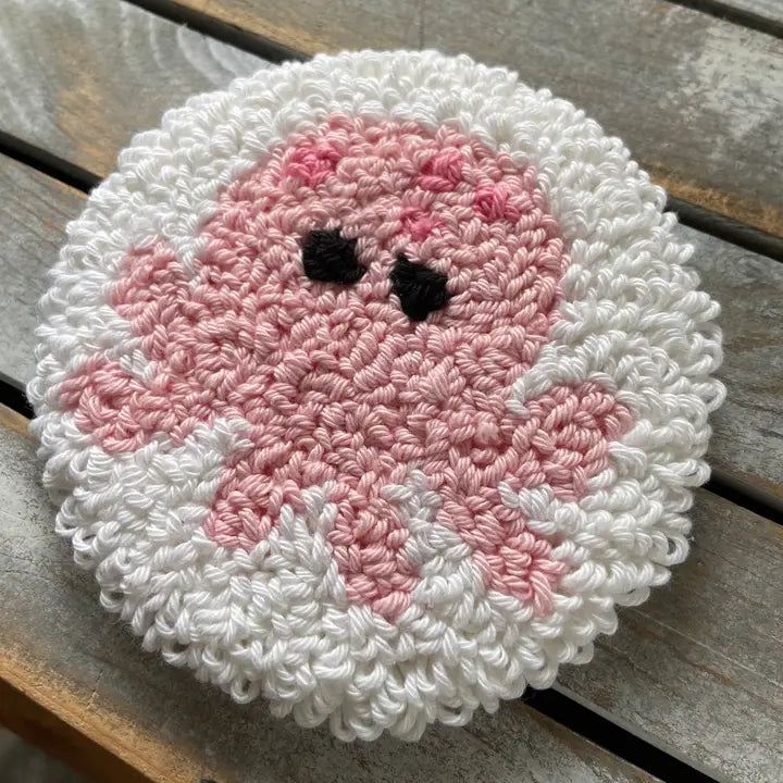 Coffee Coaster, Mug Rug - Octopus