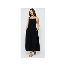 Load image into Gallery viewer, Marilyn Eyelet Trim Sun Dress - Black - Orb