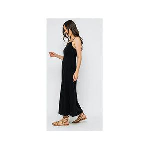 Marilyn Eyelet Trim Sun Dress - Black - Orb