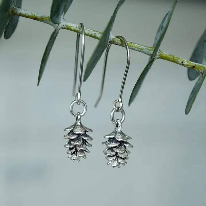 Tiny Pinecone Earrings