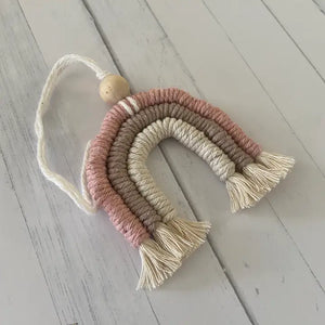Macrame Rainbow Car Diffuser