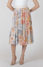 Load image into Gallery viewer, Pleated Flower Print Skirt