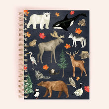 Load image into Gallery viewer, PNW Animals Spiral Notebook | 150 Lined Pages