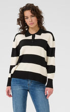 Load image into Gallery viewer, KAlizza Polo Knit - Black/Turtledove - Kaffe