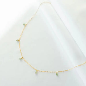 Primrose Green Necklace - 14K Gold Fill
