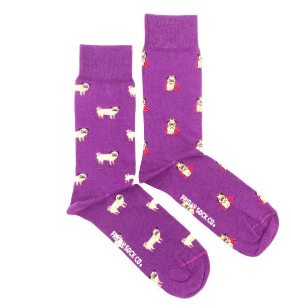 Men's Pug Socks - Friday Sock Co.