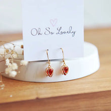 Load image into Gallery viewer, Raelynn Red Rose Earrings - Oh So Lovely