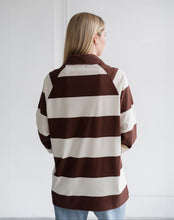 Load image into Gallery viewer, Classic Rugby Polo - Cream/Espresso - Brunette The Label
