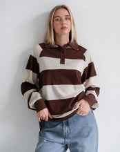 Load image into Gallery viewer, Classic Rugby Polo - Cream/Espresso - Brunette The Label