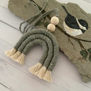 Macrame Rainbow Car Diffuser