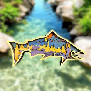 Wood Layered Salmon - Havana Art