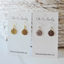Load image into Gallery viewer, Qualicum Beach Sandollar Earrings - Oh So Lovely