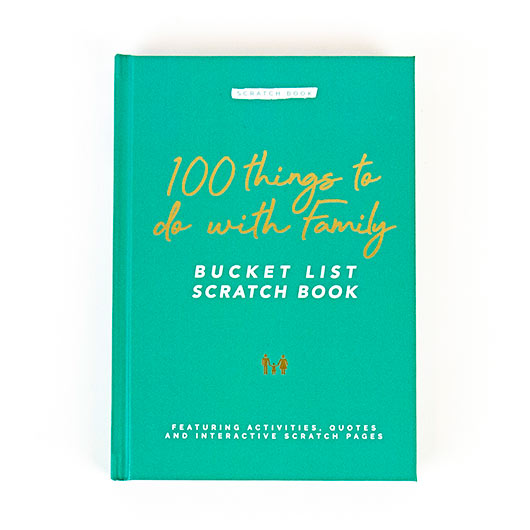 100 Things To Do With Family - Bucket List Scratch Book