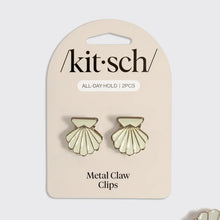 Load image into Gallery viewer, Metal Clam Shell Hair Clips 2pc - Kitsch