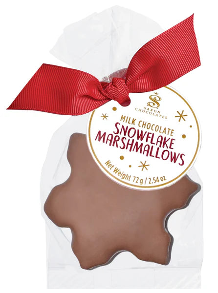 Snowflake Marshmallows Bag (3pcs.) - Saxon Chocolates