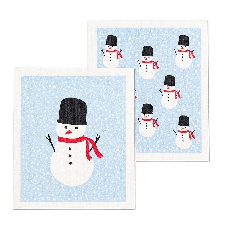 Snowman Dishcloths Set of 2