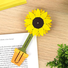 Load image into Gallery viewer, Sunflower Reading Light Bookmark