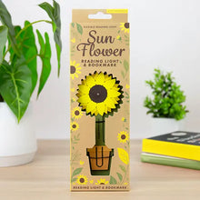 Load image into Gallery viewer, Sunflower Reading Light Bookmark