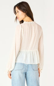 Swiss Dot Blouse - Off White