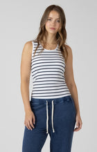 Load image into Gallery viewer, Ribbed Tank - Marine/Stripe