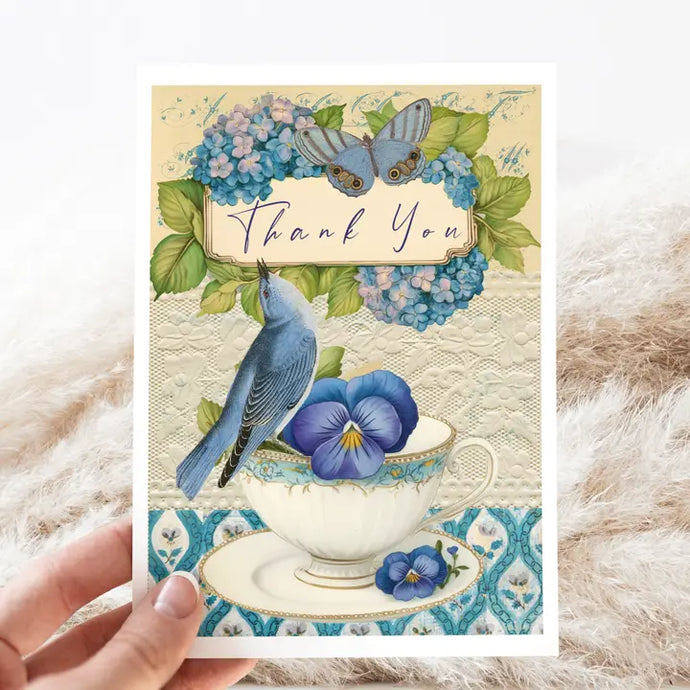 Thank You Card - Vintage Teacup - Card