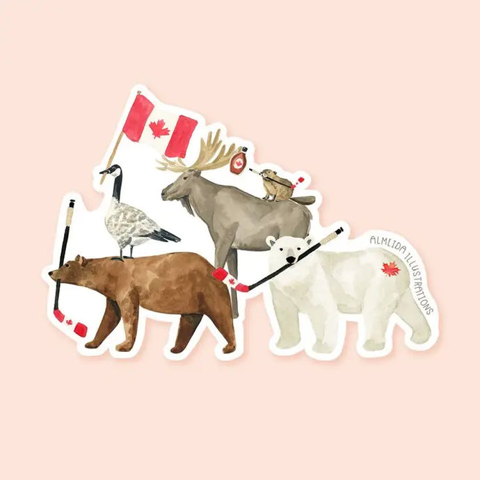 The Eh Team Canadian Animal Sticker