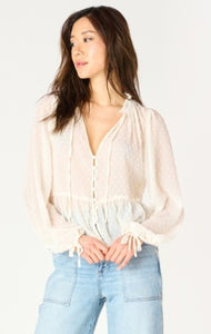 Swiss Dot Blouse - Off White