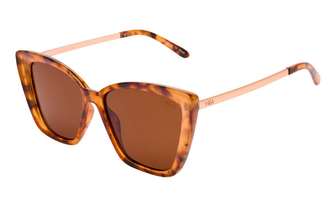 I-SEA Aloha Fox Sunglasses - Tort/Brown