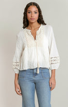 Load image into Gallery viewer, Crochet Trim Blouse