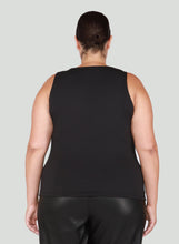Load image into Gallery viewer, Square Neck Tank Black - Curvy