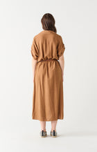 Load image into Gallery viewer, Belted Midi Shirt Dress