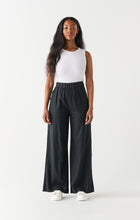 Load image into Gallery viewer, Wide Leg Linen Blend Pant - Black