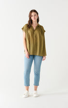 Load image into Gallery viewer, Cap Sleeve Olive Top
