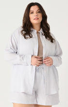 Load image into Gallery viewer, Textured Button Blouse - Curvy