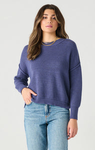 Deep Blue Mockneck Sweater