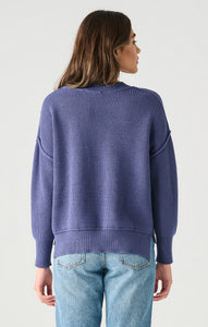 Deep Blue Mockneck Sweater