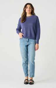 Deep Blue Mockneck Sweater