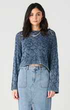 Load image into Gallery viewer, Indigo Crochet Sweater